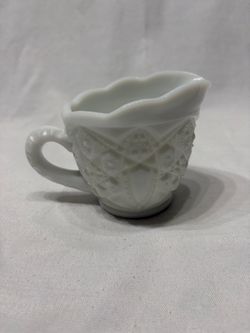Vintage McKee “Toltec” Milk Glass Creamer