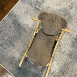 Fuzzy Bear Rocker For Toddler 