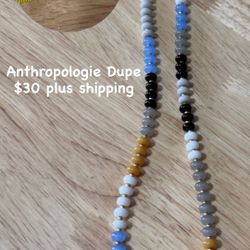 Handmade Candy Gemstone Beaded Necklace - Anthropologie Dupe