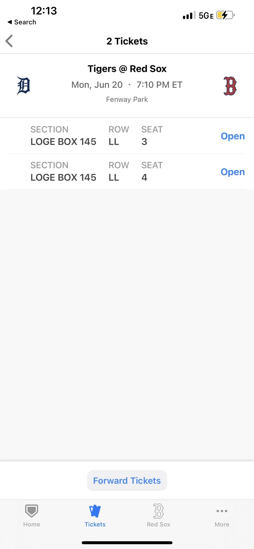 Red Sox Tickets