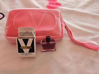 Valentino pouch and perfume