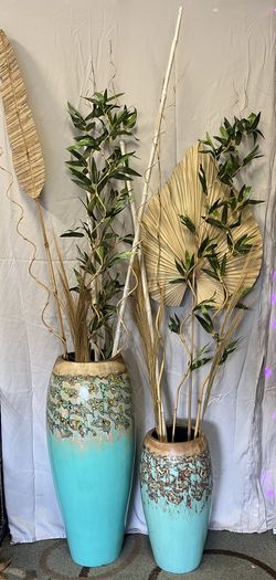 Indonesian Wood Vases 