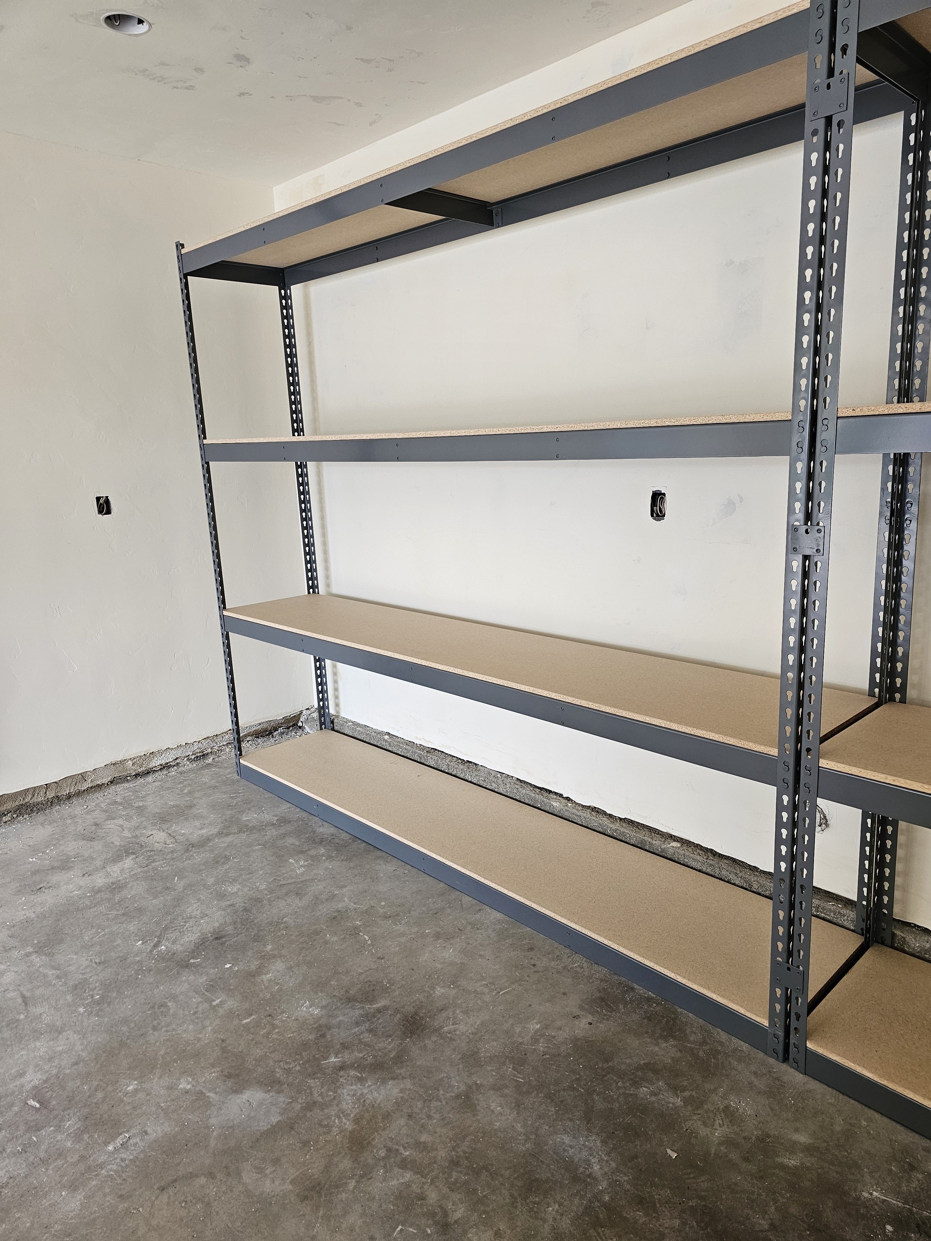 Industrial Shelving 96 in W x 18 in D New 4 Tier Boltless Warehouse Garage Storage Container Shed Rack Delivery Available