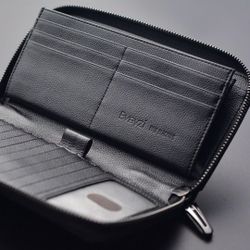 Zipper  Wallet  Organizer - Black