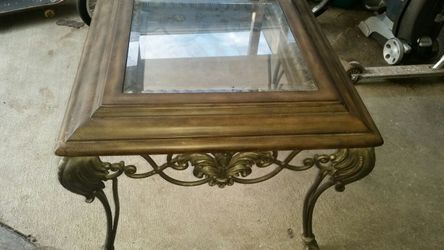Glass Top Coffee and End Table
