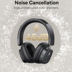 Baseus Bowie 30 Max Active Noise Cancelling Headphones, Head Tracking Spatial Audio, LDAC Hi-Res Wireless Sound, 65H Playtime, Comfort Fit, Clear Call