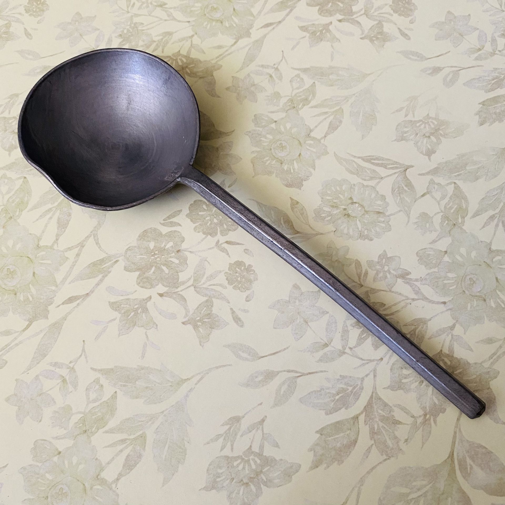 Antique 1700-early 1800’s Pewter Spoon with Archangel Michael Marking