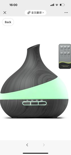 500ML Essential Oil Diffuser: Remote-Controlled Aroma Diffuser for Hotel, Spa, Yoga Rooms - Bedroom Humidifier with 14-Color LED Night Light