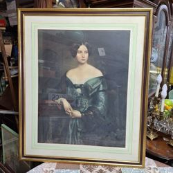 HUGE ETHAN ALLEN METZOGRAPH PRINT