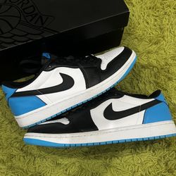 VNDS Jordan 1 Low Retro OG Powder Blue Size 11 REPLACEMENT BOX