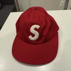 Supreme NYC FW16 S Logo Caterpillar 6 Panel Hat Authentic 