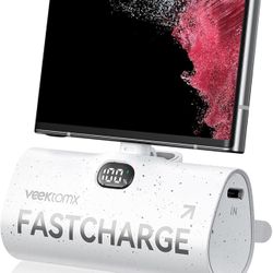 Portable Charger for iPhone 16/15, Mini Power Bank with USB C Port 5,000mAh 20W PD Fast Charging, Pocket Phone Charger for iPhone 16/16 Pro/iPhone 15,