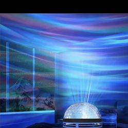 1pc Starry Projector Light With 7 Color Patterns & Remote Control, Polar Projector Night Light
