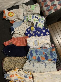 Bundle Of 6m-12m Boy Sleep Onesies 