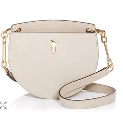 Bally Cecyle Small Leather Crossbody Beige Purse Bag Italy