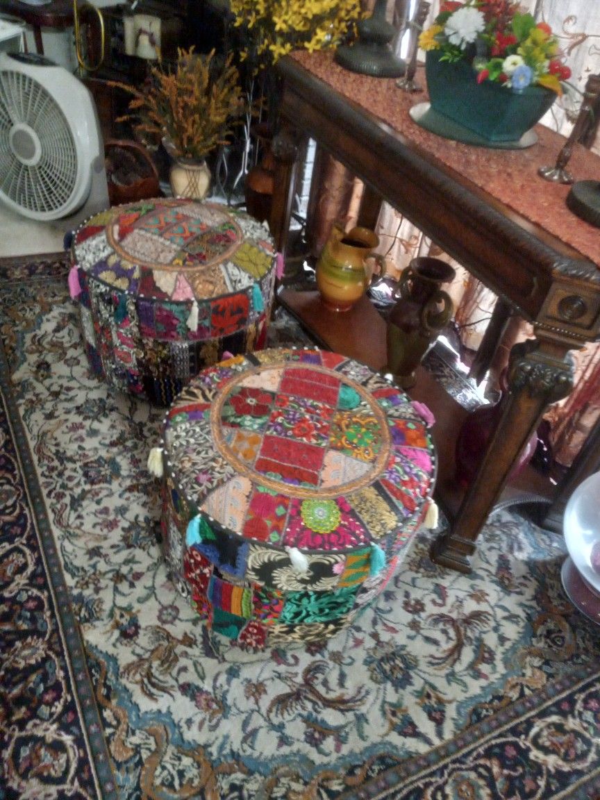 Morocco Print Soft Stools