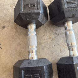 Par De Mancuernas De 25 Libras, $40