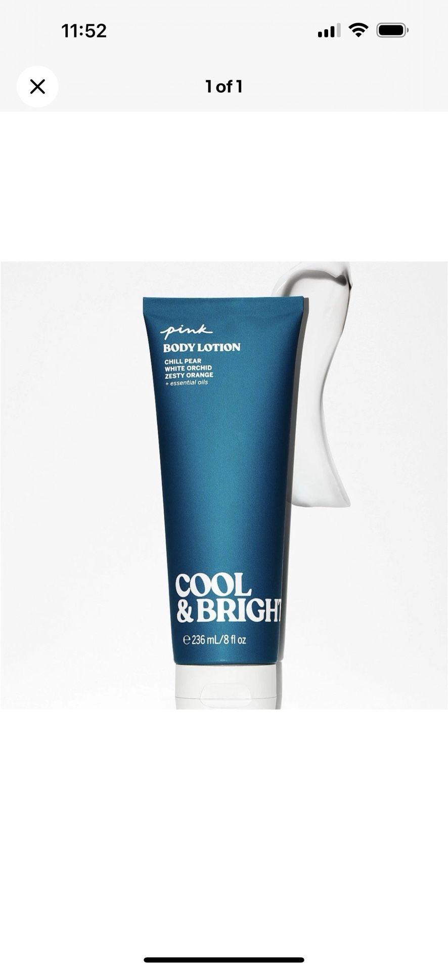 New Victoria’s Secret Leaving Soon in Cool & Bright Body Lotion 8oz