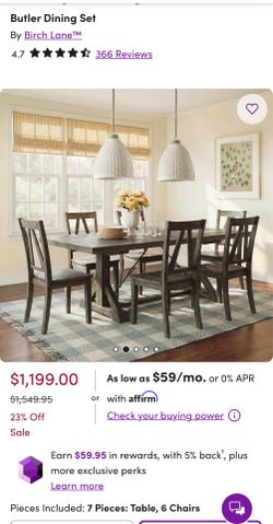 Dining room table