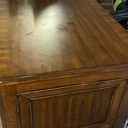 2 Piece Solid Wood Desk