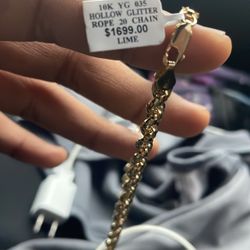 10K Yellow Gold Rope Chain