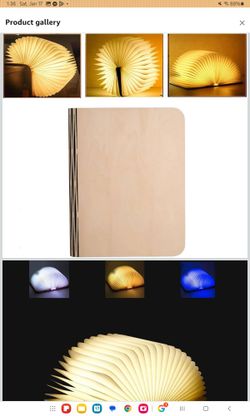 7 Colors Rechargeable Folding Book Lamp (43)