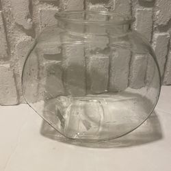 10.5”Hx10”W Glass Fish Bowl 