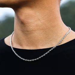 🌟 Silver Rope Chain S925- 20” 🌟