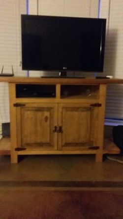 Wood TV stand
