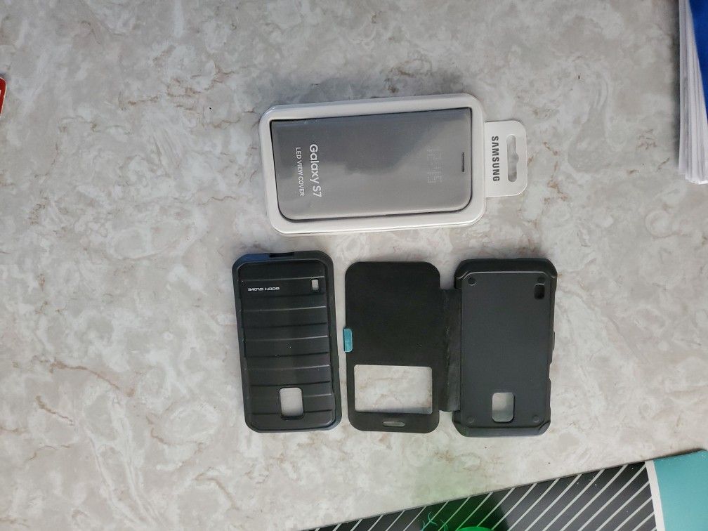 Galaxy S7 Cell Smart Phone Cases, Sleeves, Body Glove Protector, Led View Cover Lot.