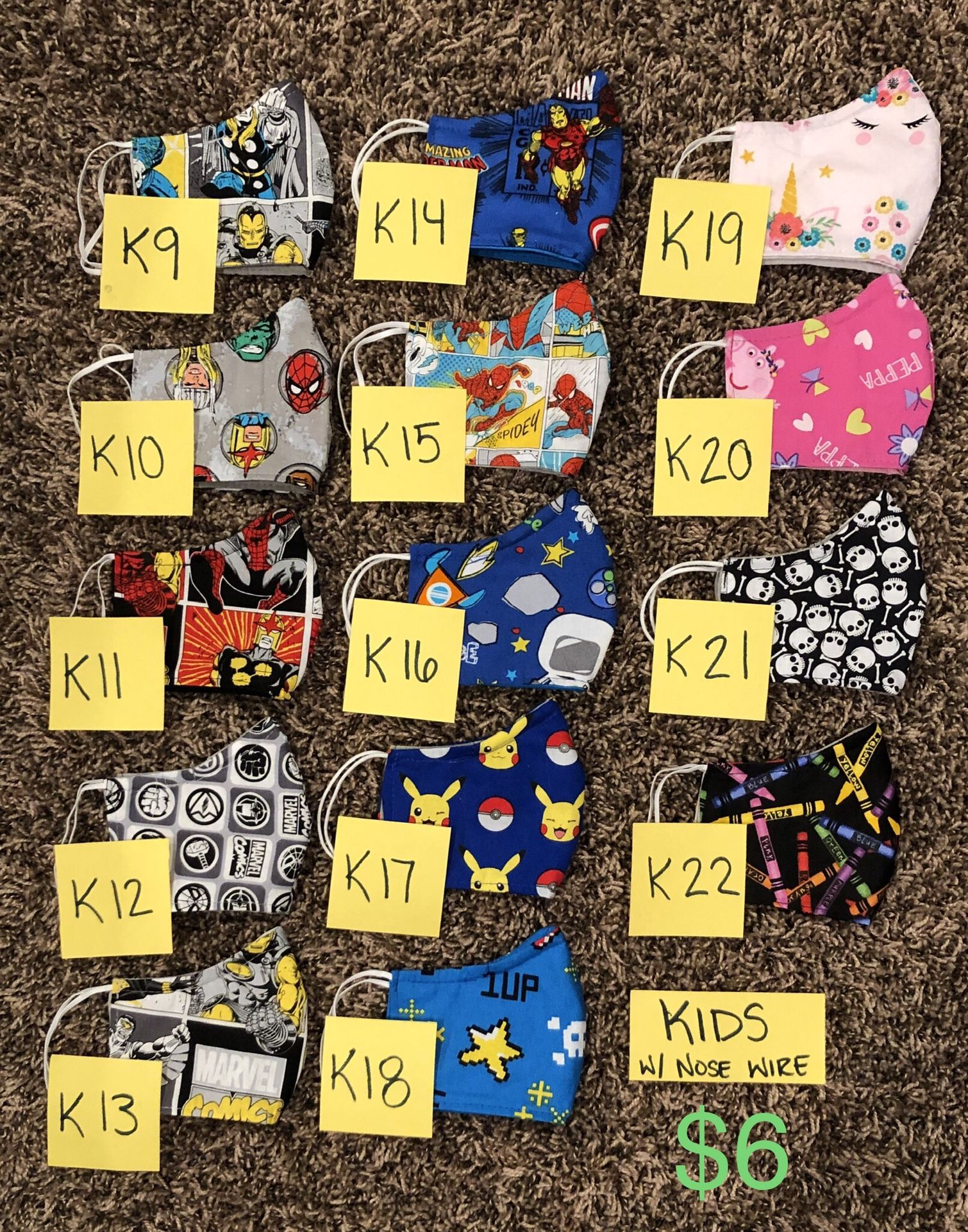 Kids and Adult face masks