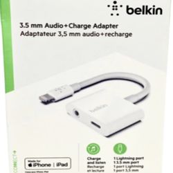 Belkin 3.5 Mm Audio & Charger Adapter 