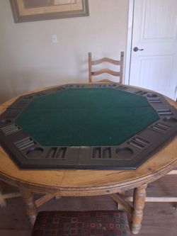 Card table, poker table, topper