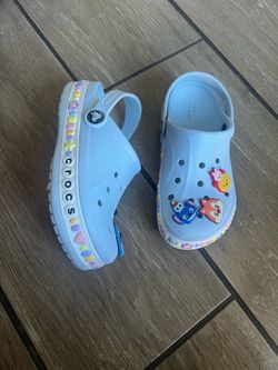 Light blue crocs size 13c