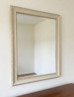 Crème Wooden Mirror