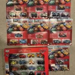 Disney Pixar Mattel Cars Mini Racers Diecast Lot