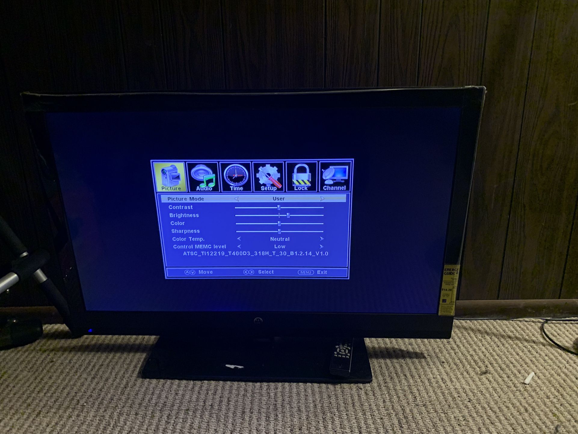 46” Westinghouse Flat Screen Tv 