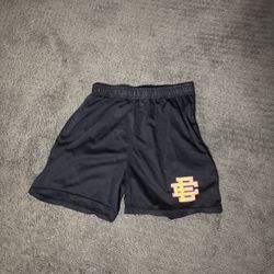 Navy And Yellow Eric Emanuel Shorts