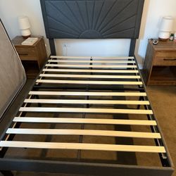 Full Bed Frame, Upholstered