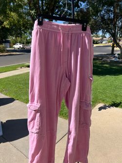 Pink Cargo Jogger Pants size xl