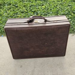 Vintage Original Hartmann Leather Suitcase