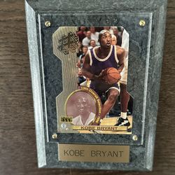Kobe Rookie Card With Wall Frame. 