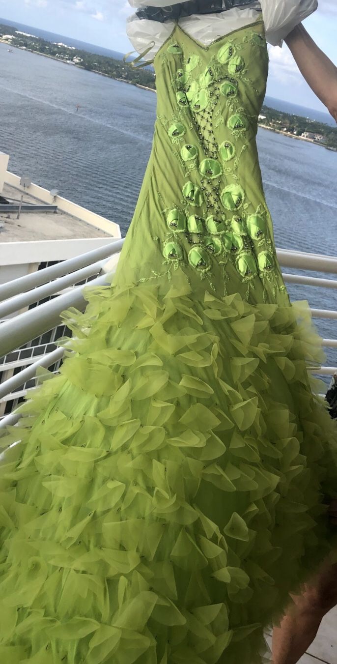 Lime Green Prom Dress