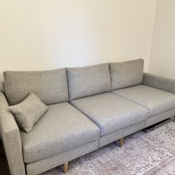 Grey AllModern Sectional Couch Sofa