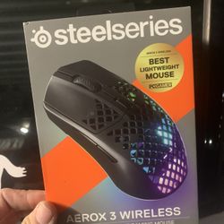 BRAND NEW SteelSeries Aeros 3 Wireless Optical Gaming Mouse