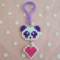 Dangly panda keychain
