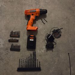 Black + Decker Drill and bits