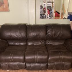 Leather Reclining Couch