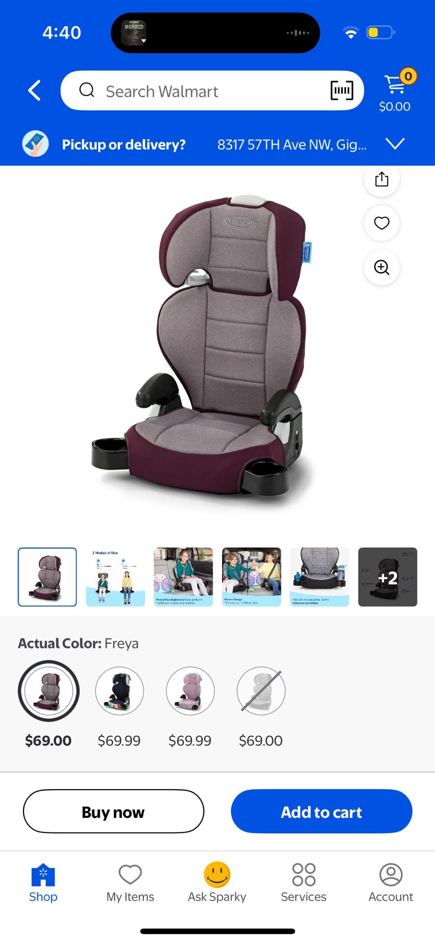 Graco Turbobooster 2.0 Highback Booster Car Seat, NWT, Pet Free Smoke Free Home, Freya Color, Never Used
