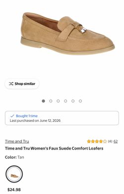Women’s faux suede loafers- size 6